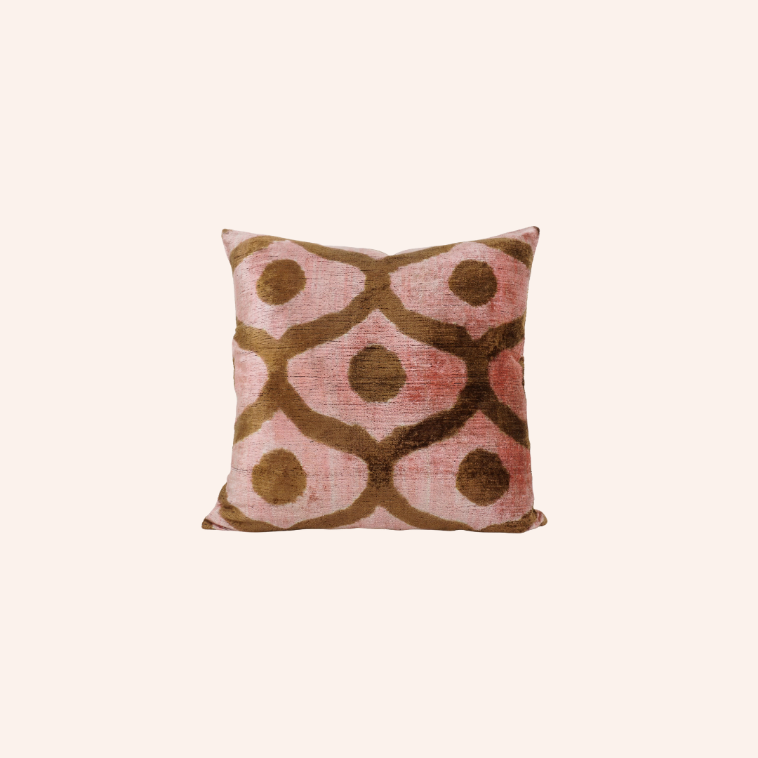 Silk Velvet Iris Cushion