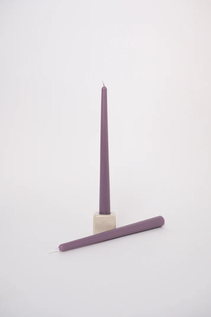 Tapered Candle Pair - Violet