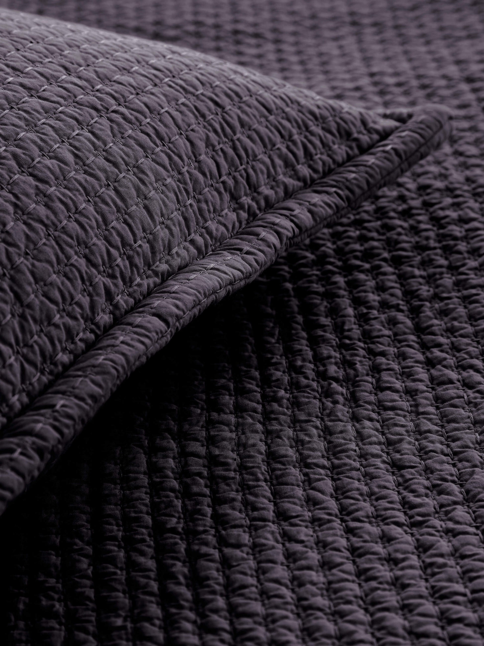 Aspen Charcoal Pure Cotton Bed Runner