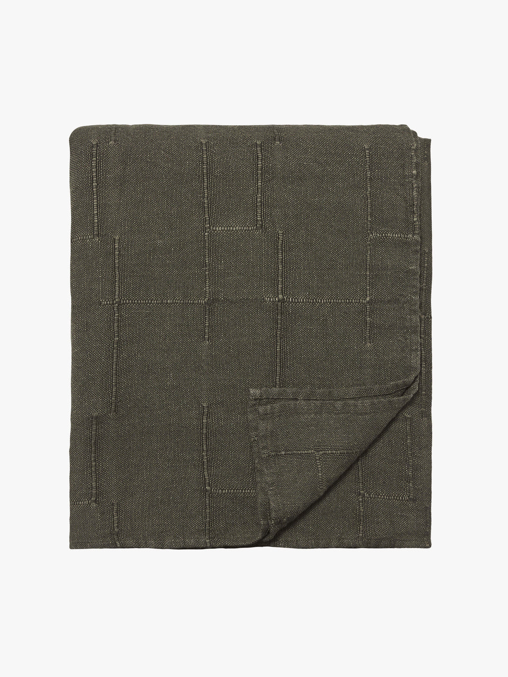 Palermo Olive French Linen Bedcover