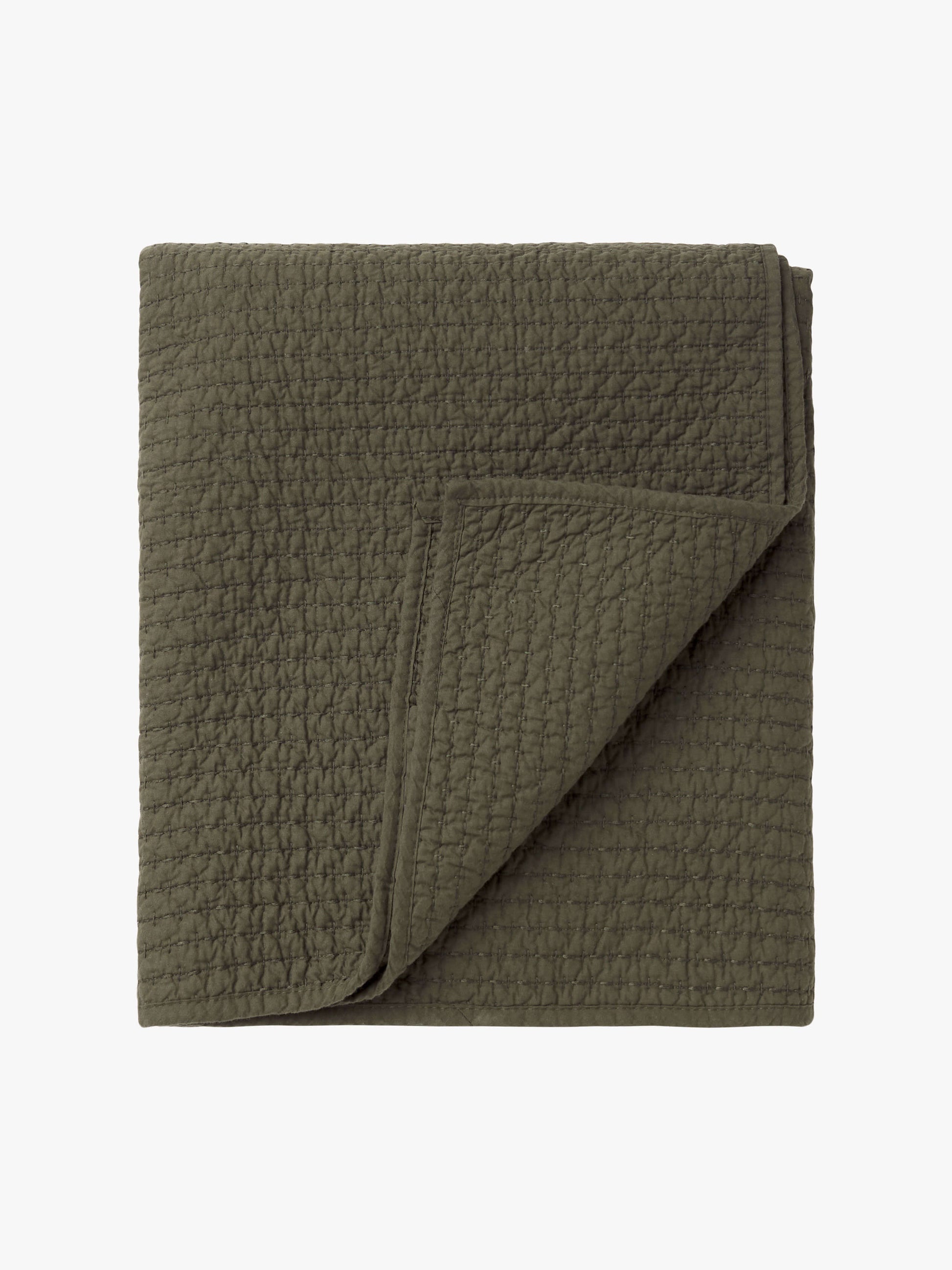 Aspen Olive Pure Cotton Bed Runner