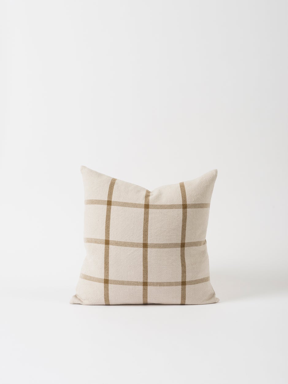 Bento Woven Cushion in Natural/Bronze
