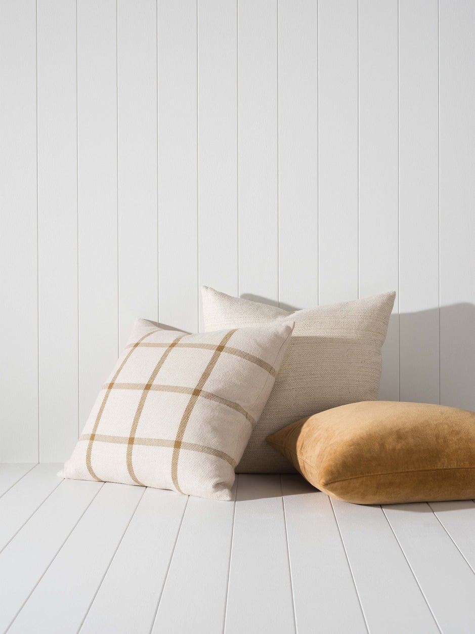 Bento Woven Cushion in Natural/Bronze
