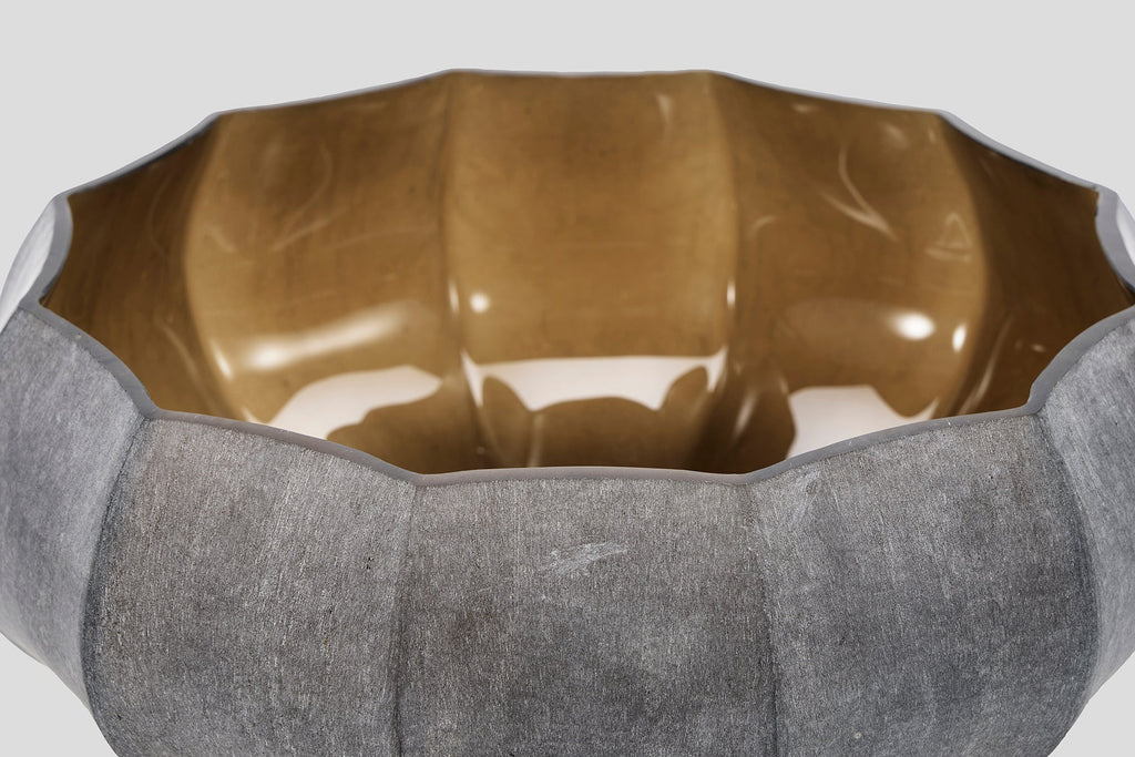 Lotus Bowl Chocolate Stone