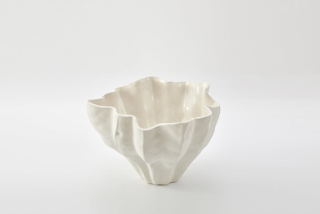 Flute Bowl in Ivory