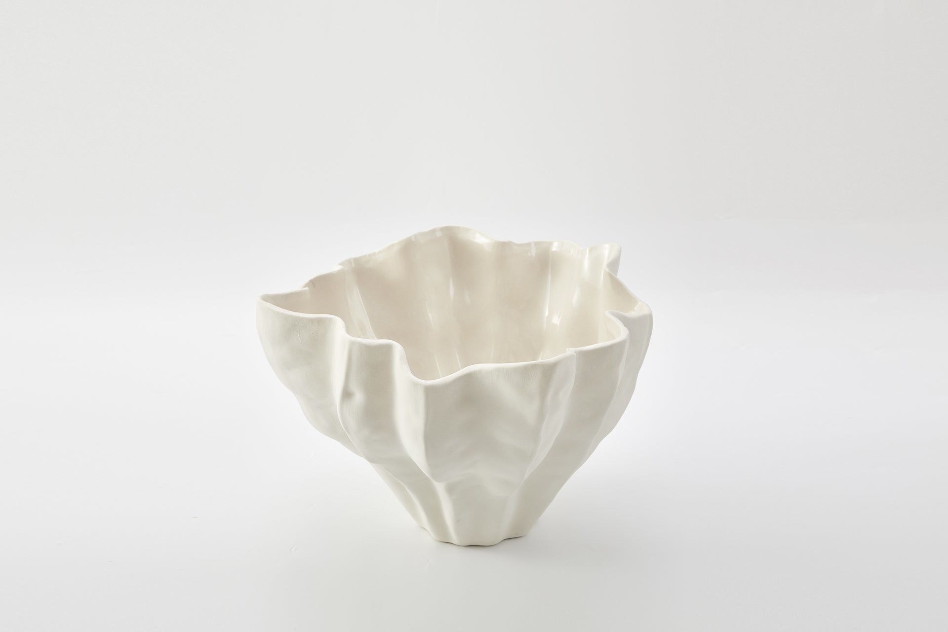 Flute Bowl in Ivory