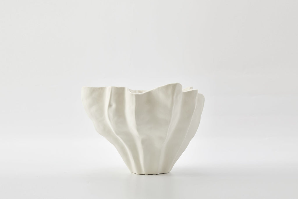 Flute Bowl in Ivory