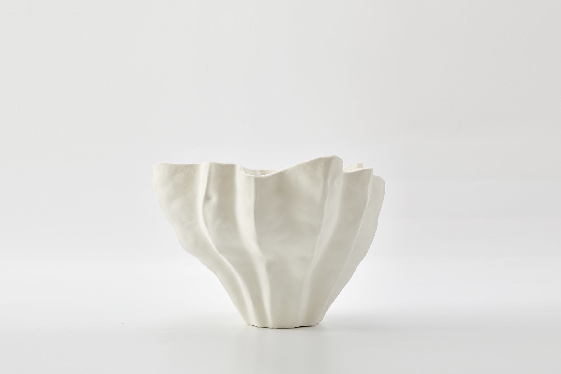 Flute Bowl in Ivory