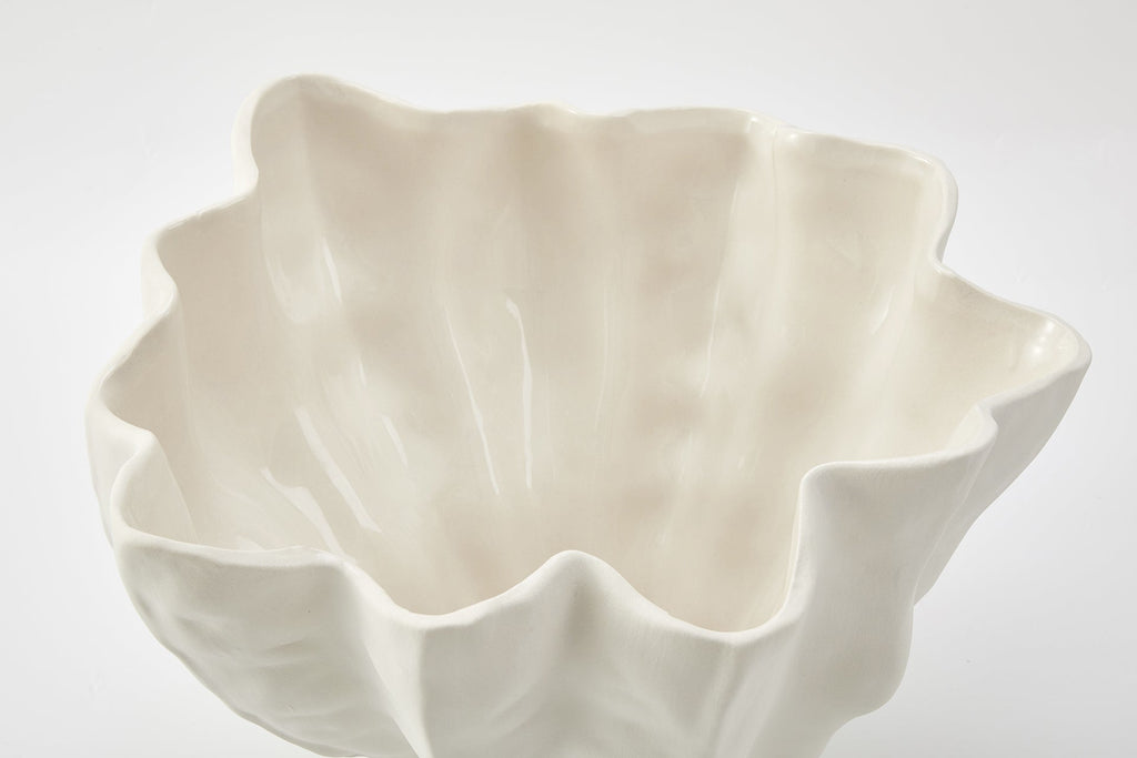 Flute Bowl in Ivory