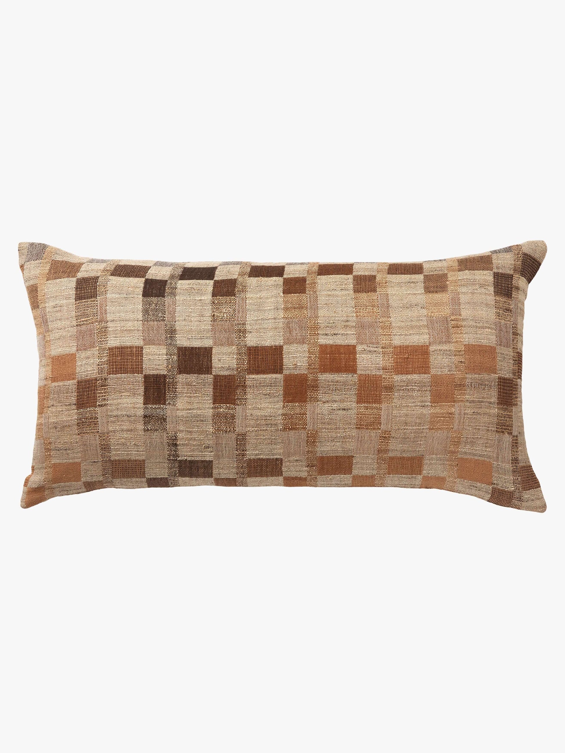 August Wool & Silk Lumbar Cushion