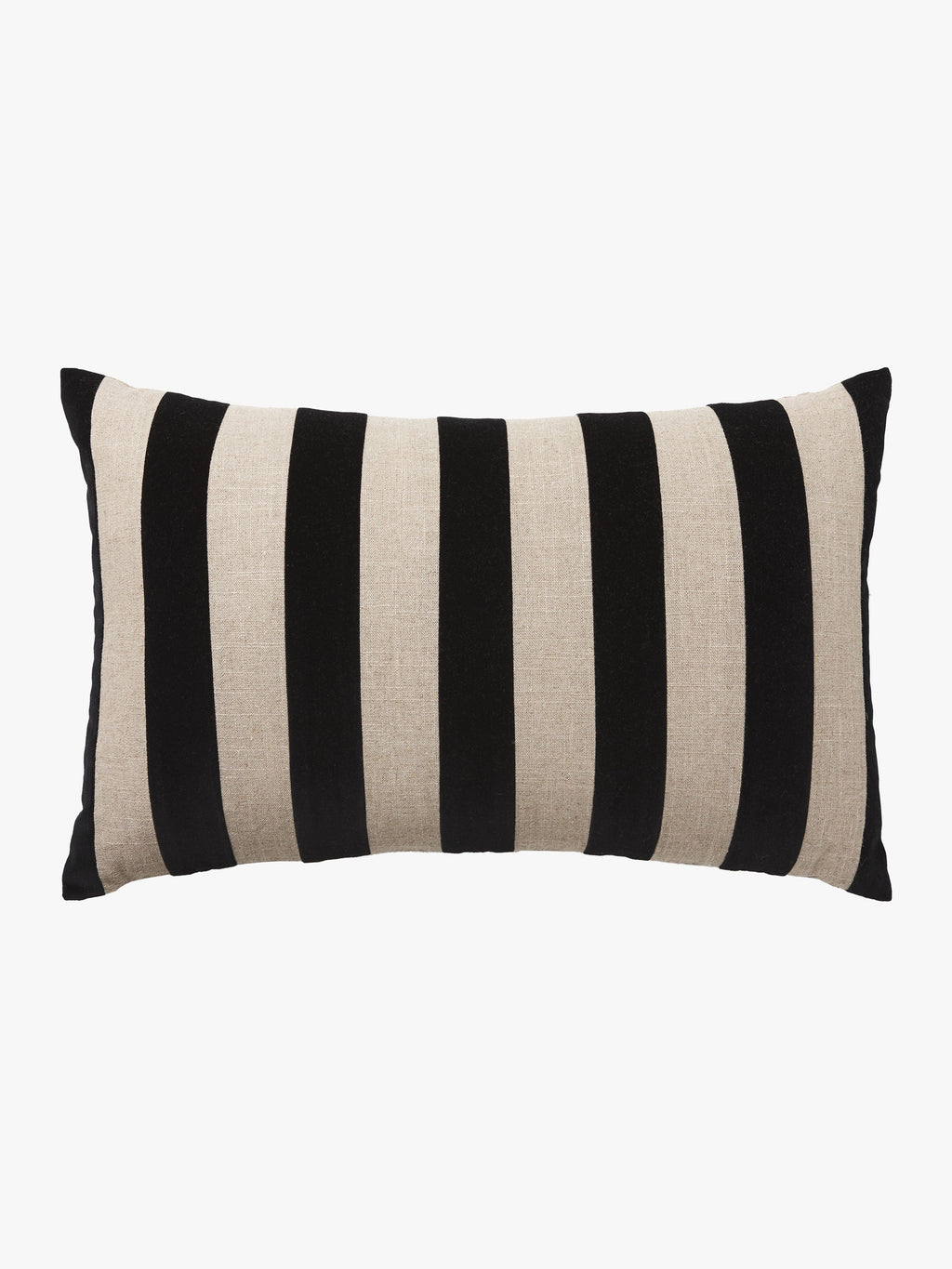 Etro Black Stripe Velvet Cushion