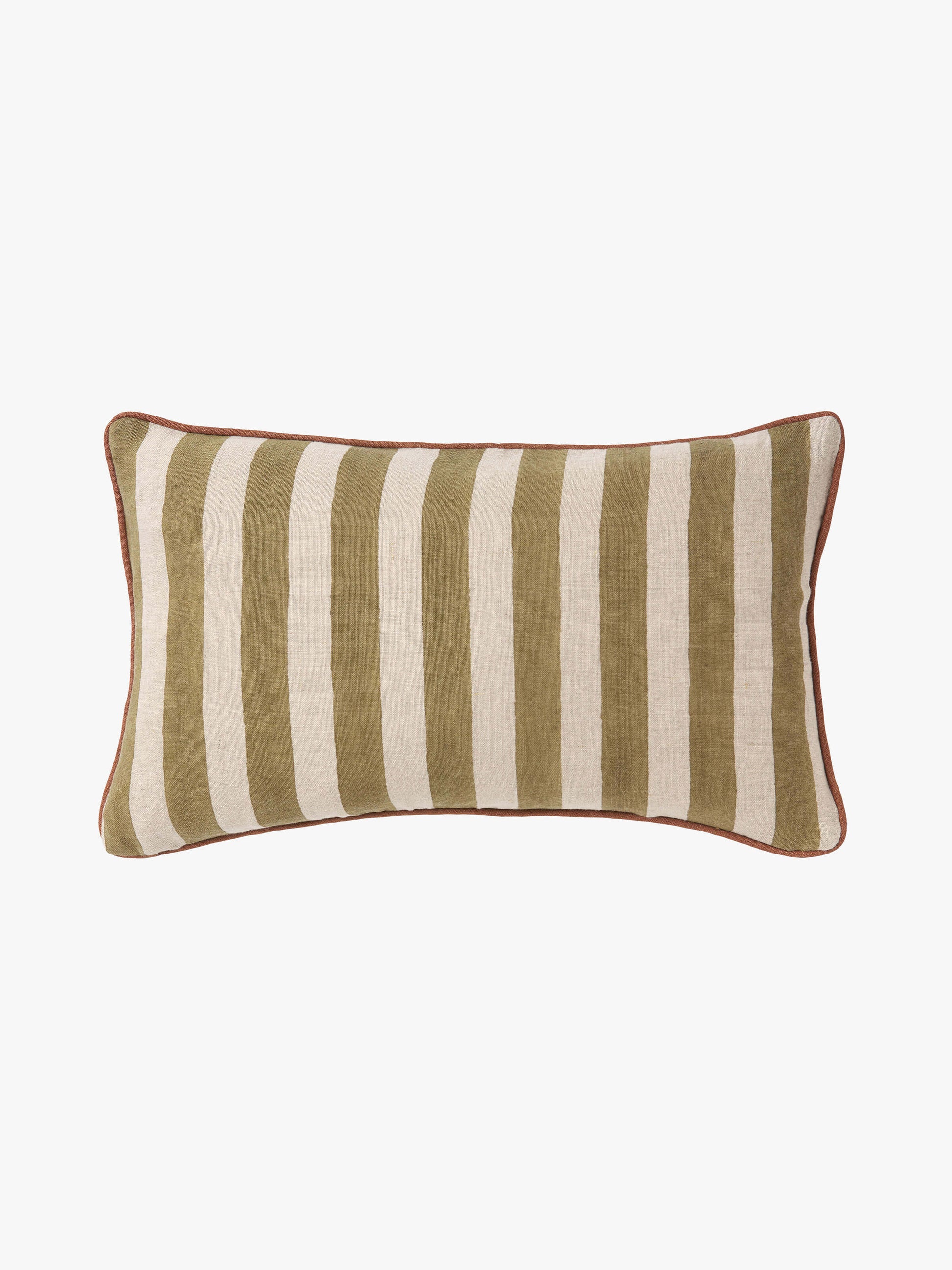 Genoa Baked Clay Reversible Linen Cushion