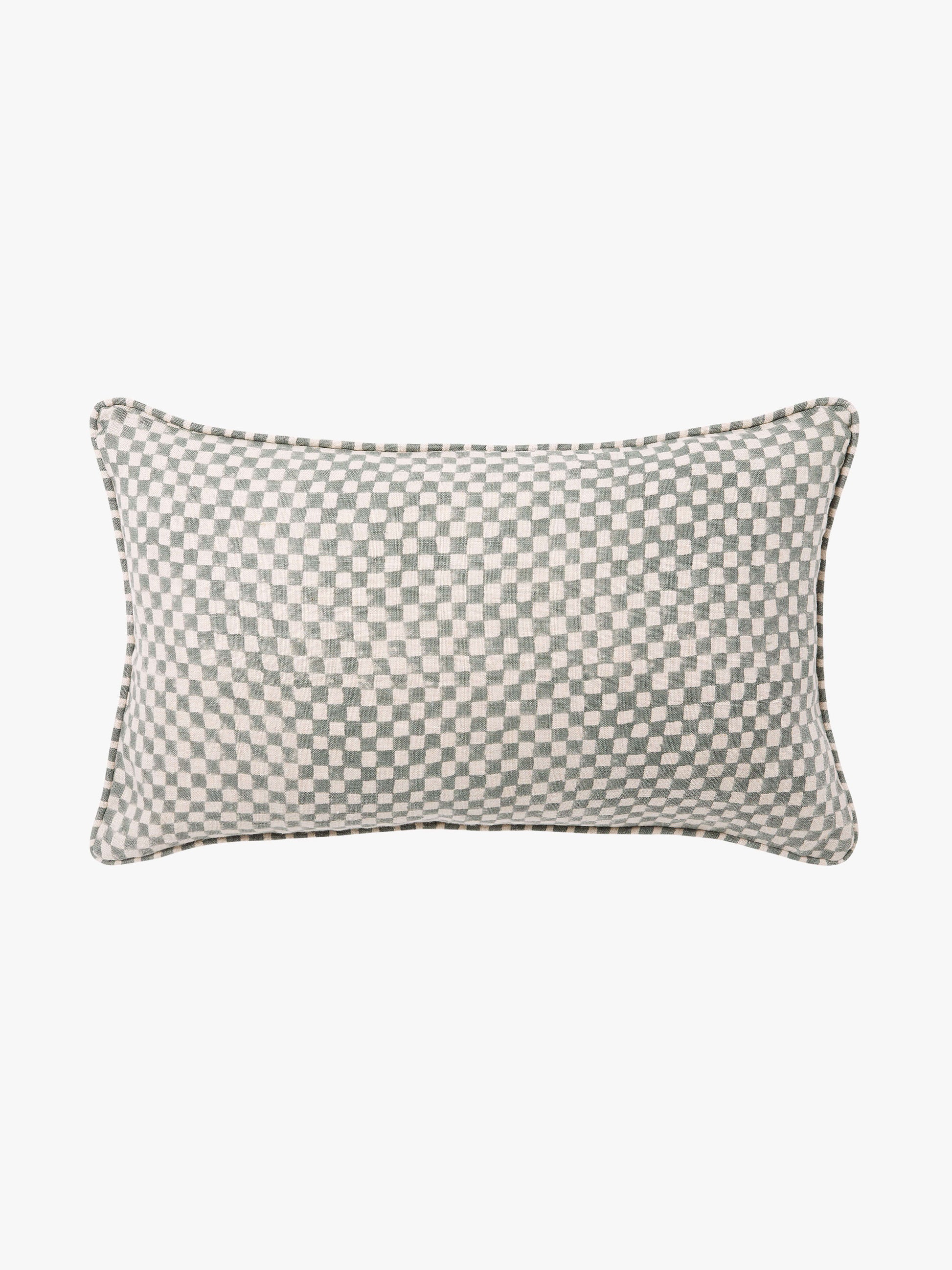 Gia Jade Reversible Linen Cushion