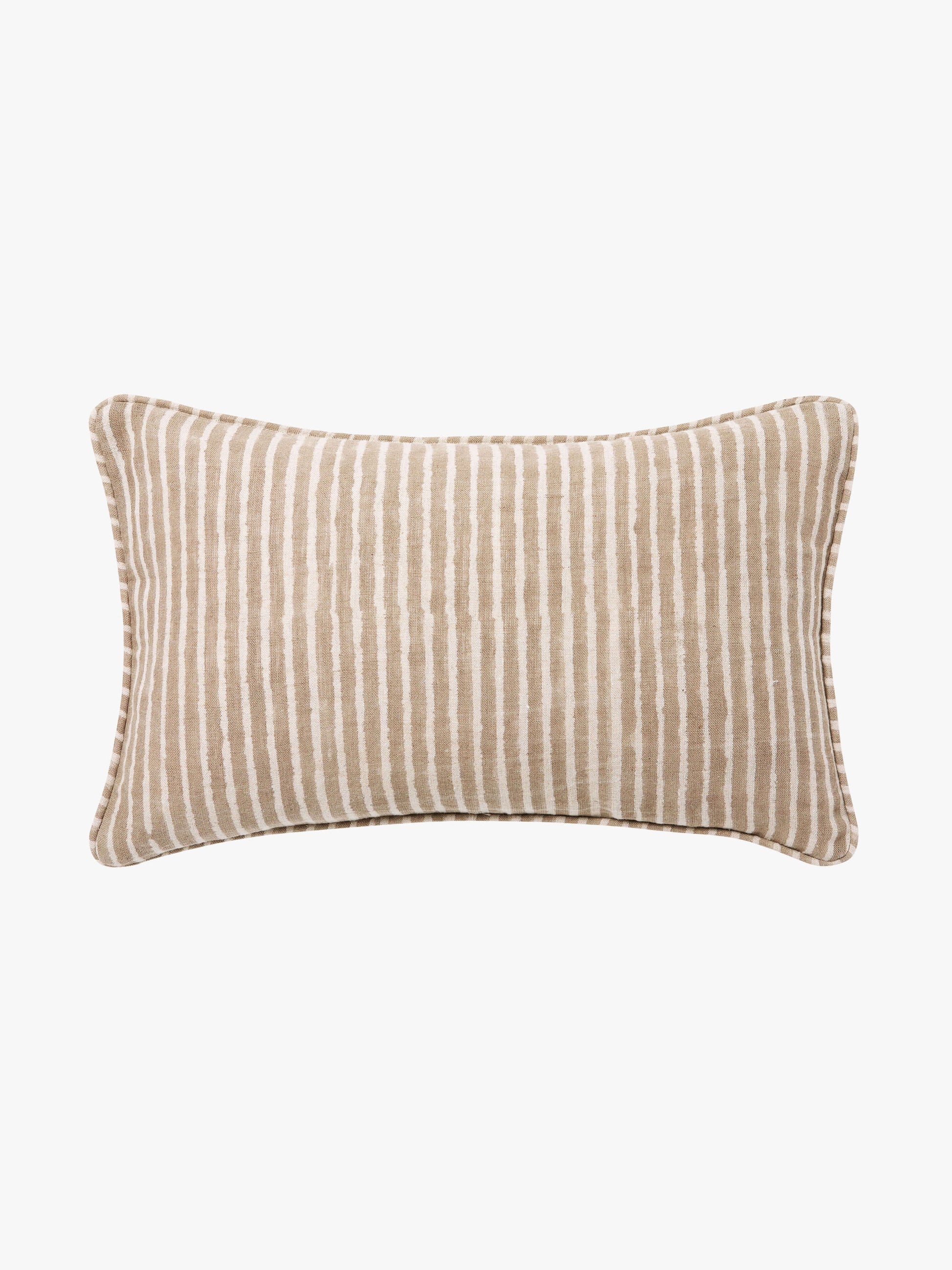 Gia Mocha Reversible Linen Cushion