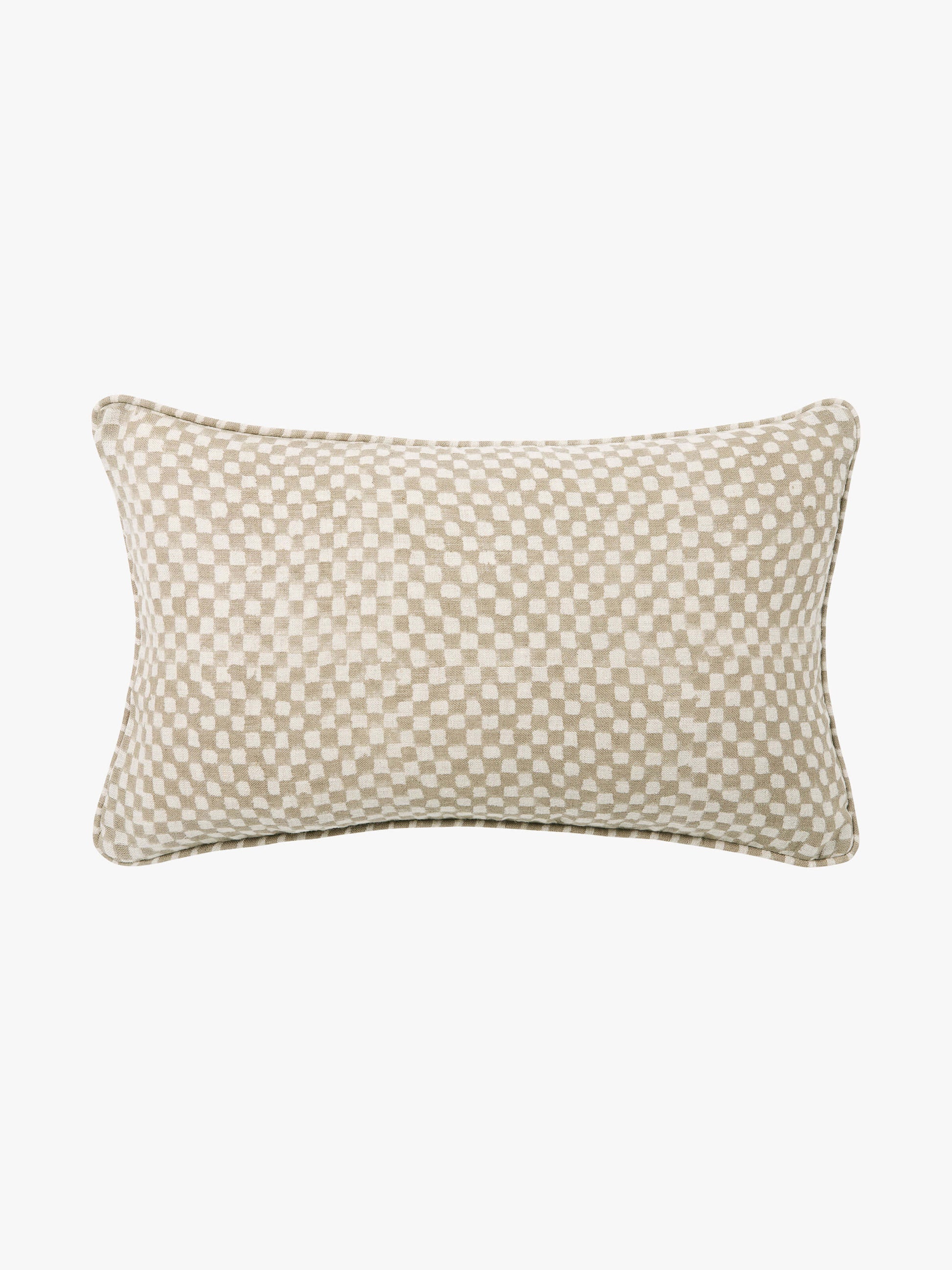 Gia Mocha Reversible Linen Cushion