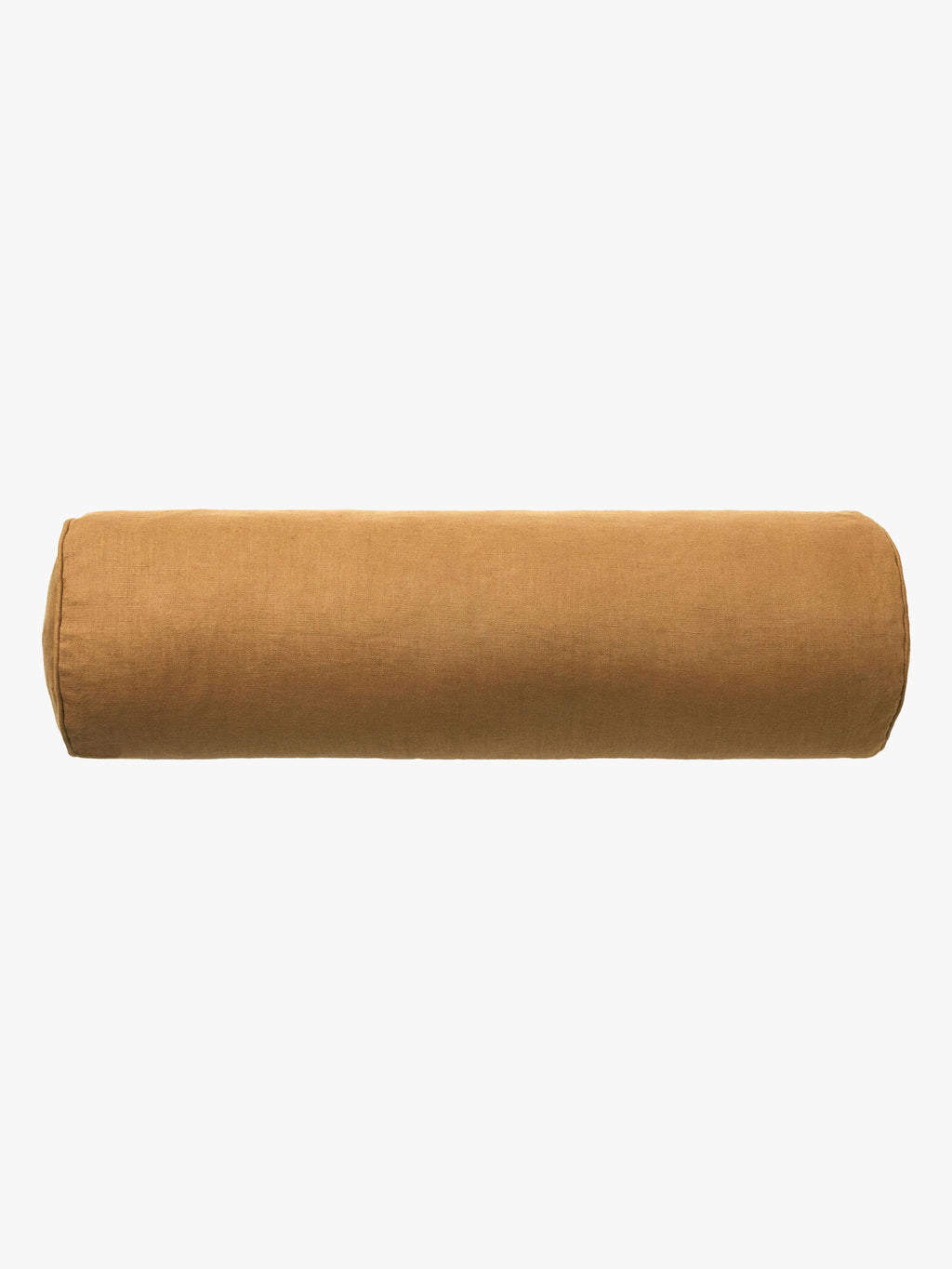 Mae Toffee Pure Linen Bolster Cushion