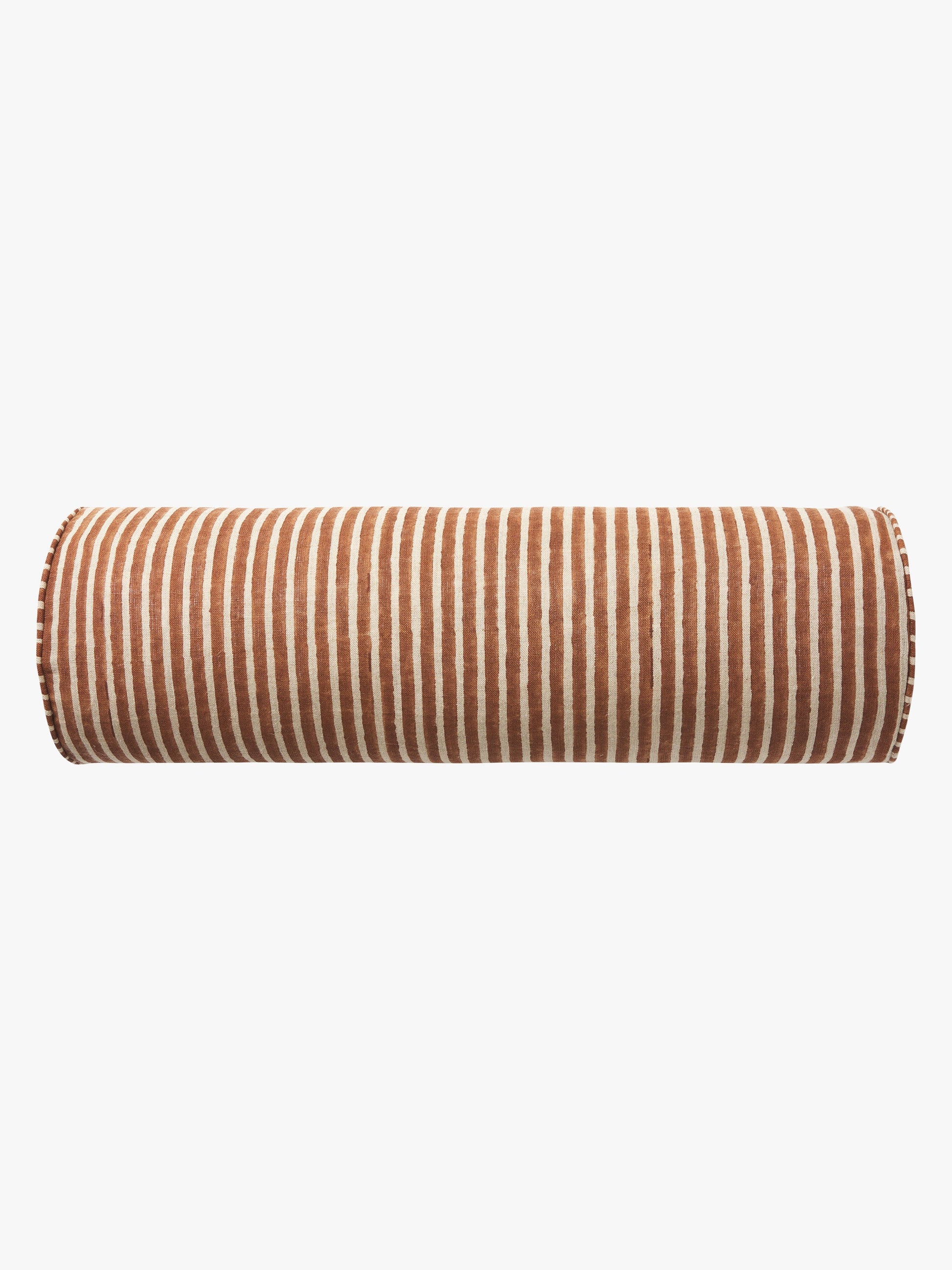 Margot Baked Clay Linen Bolster Cushion