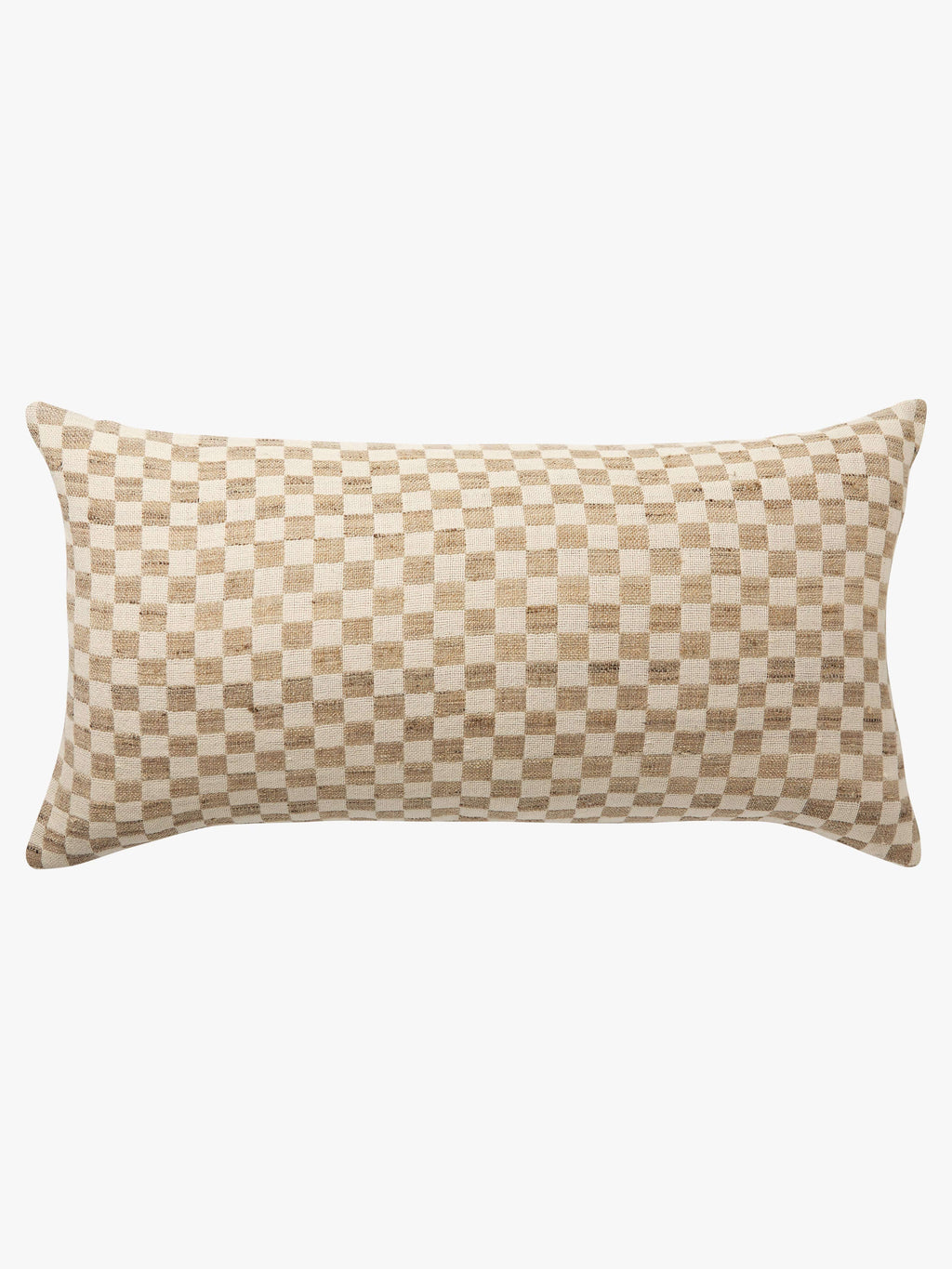Matteo Chalk Wool & Silk Lumbar Cushion