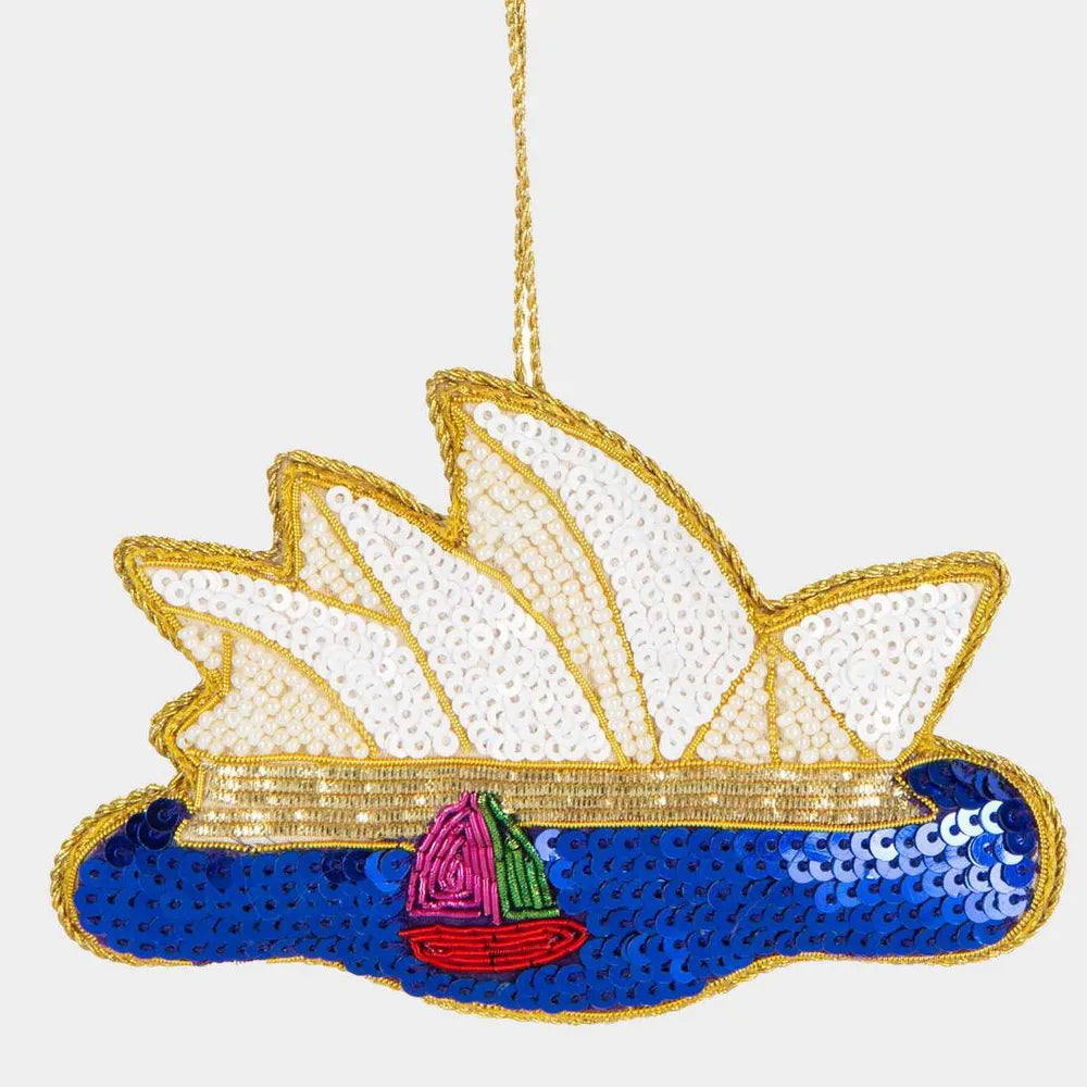 Opera House Sequin Christmas Decoration