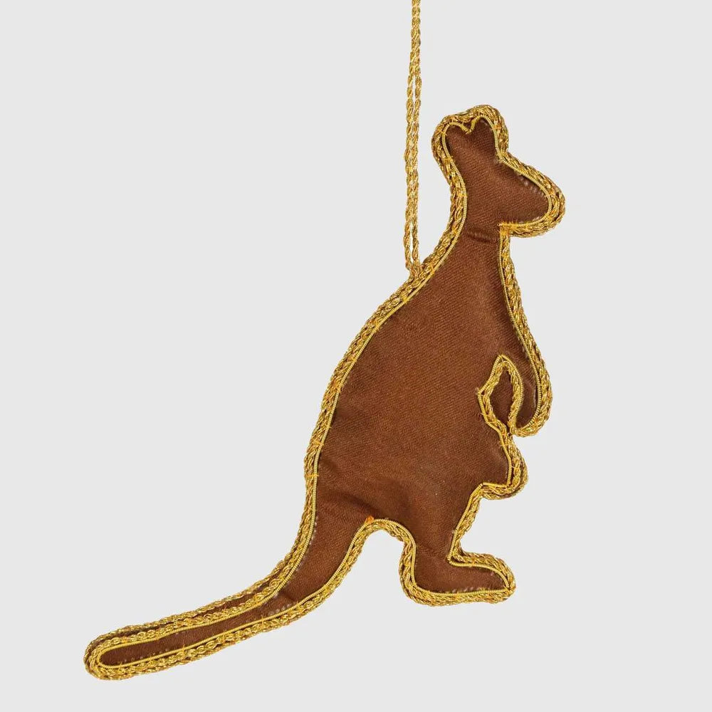 Kangaroo Sequin Christmas Decoration