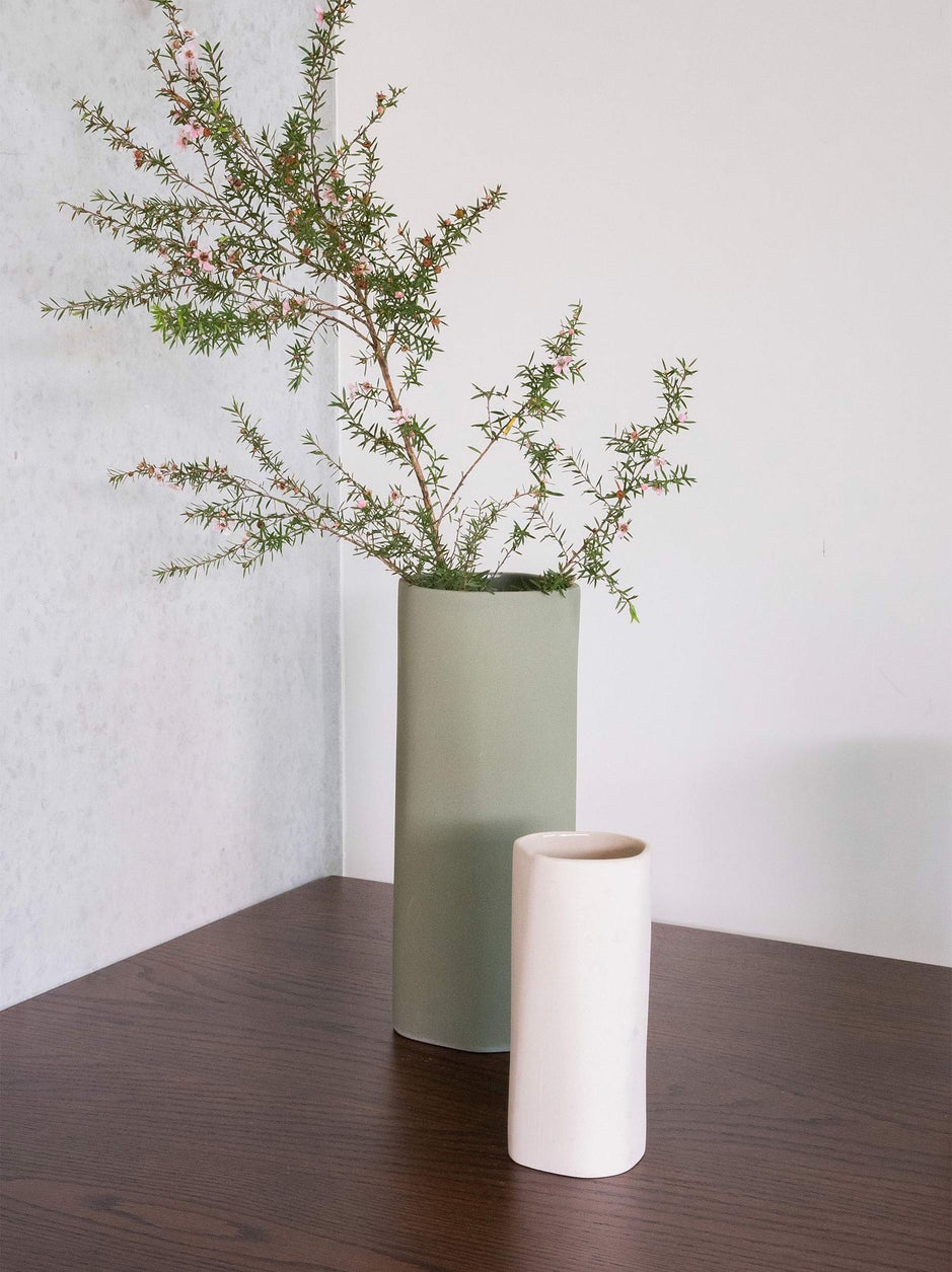 Fossil Vase Large in Fern