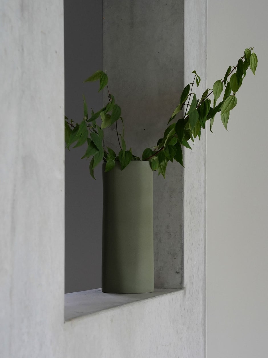 Fossil Vase Large in Fern