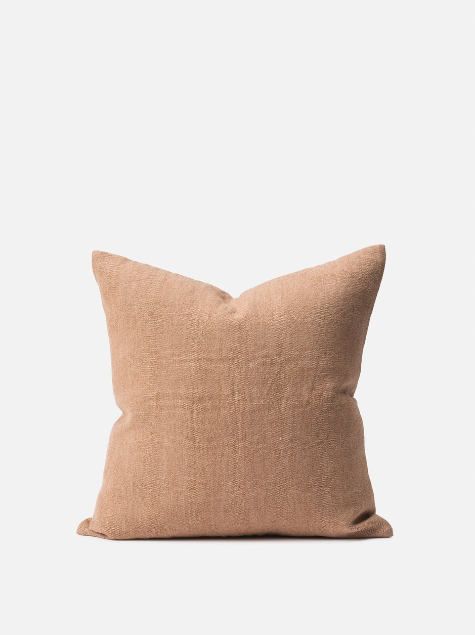 Heavy Linen Jute Cushion in Quinoa