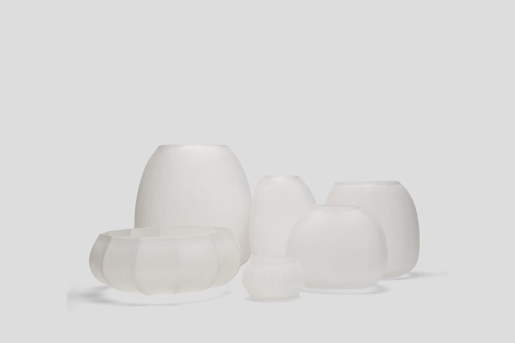 Aura Vase Mist Stone