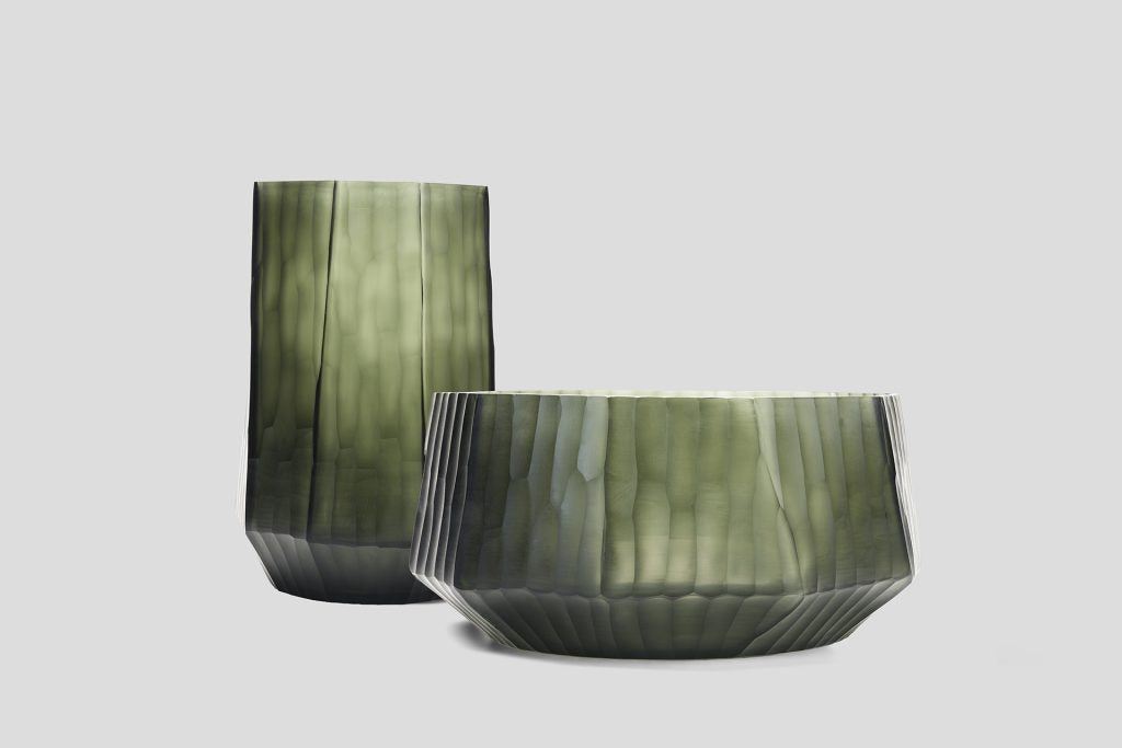 Facette Vase Moss