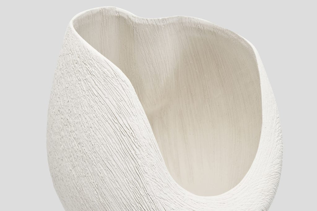 Nebula Deep Vase Ivory
