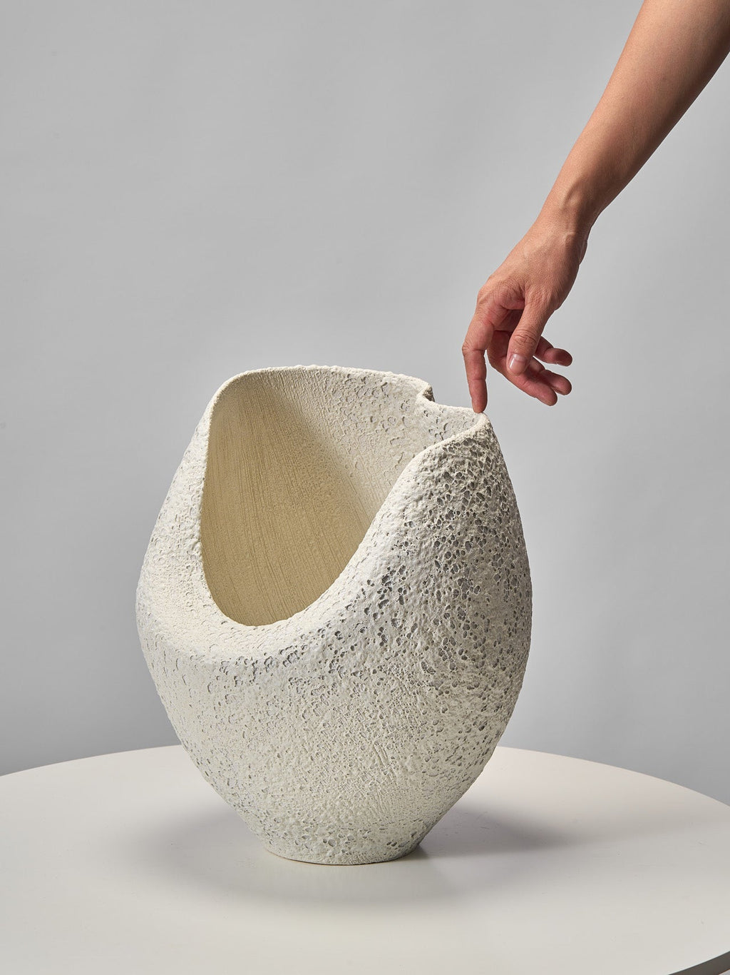 Nebula Deep Vase Salt Crust