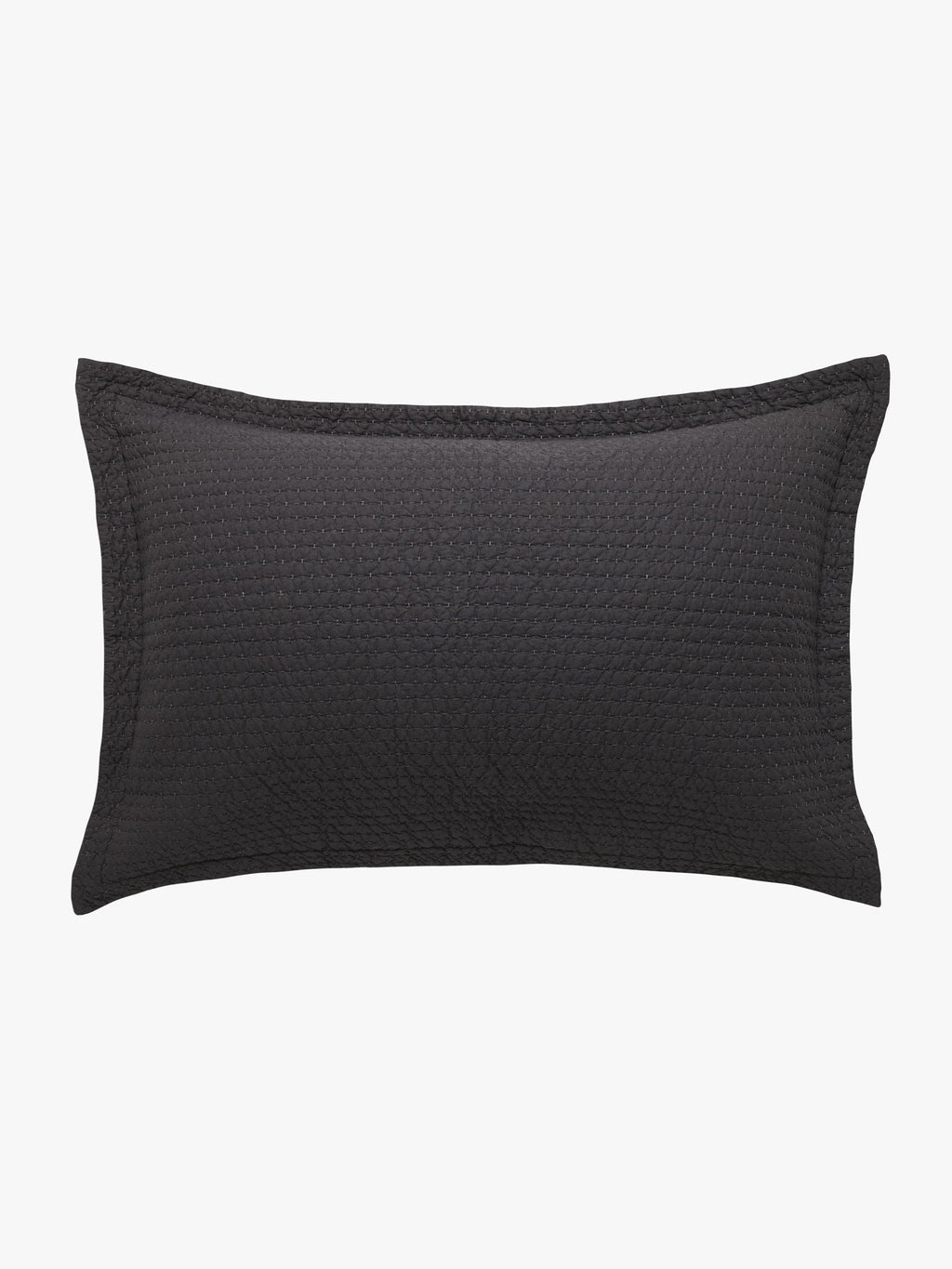 Aspen Charcoal Pure Cotton Quilted Pillowcases