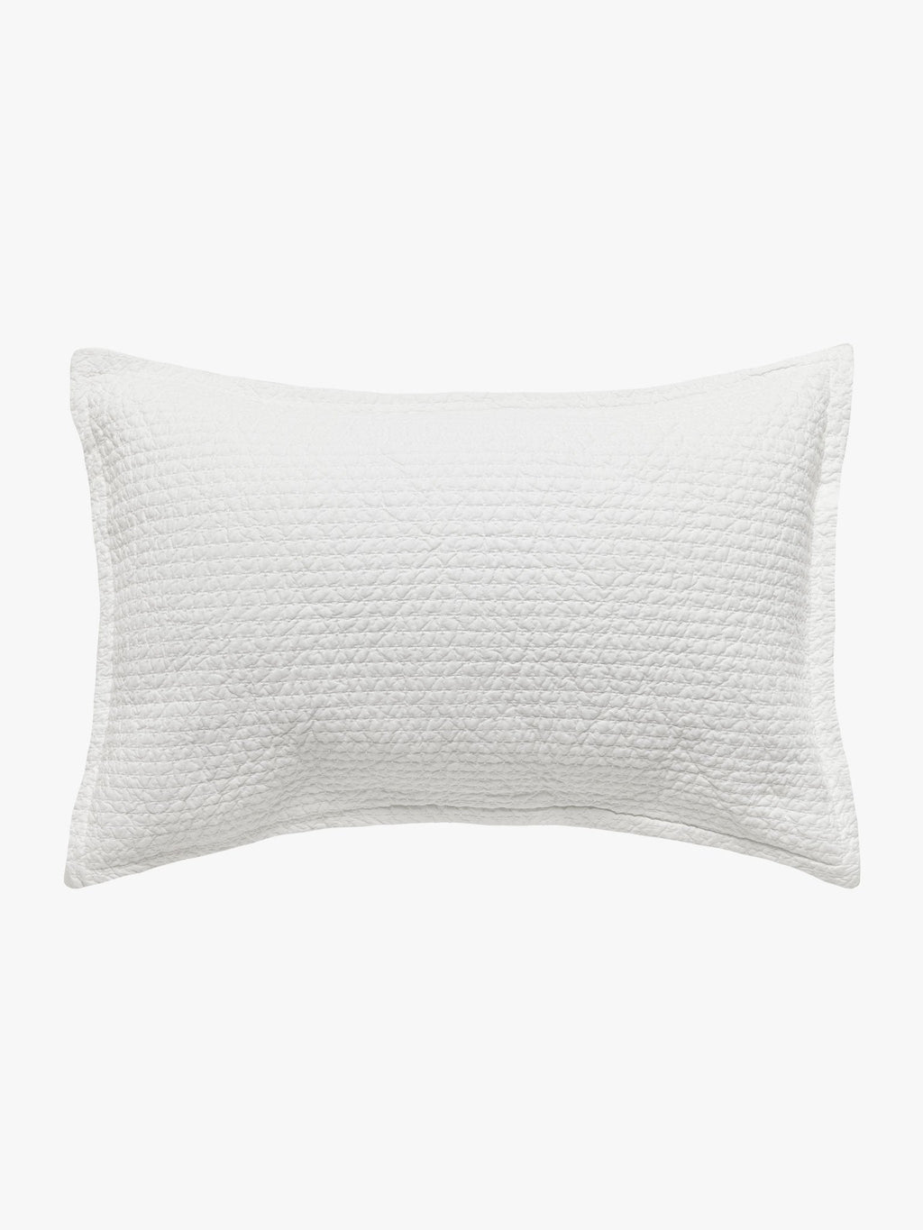 Aspen White Pure Cotton Quilted Pillowcases