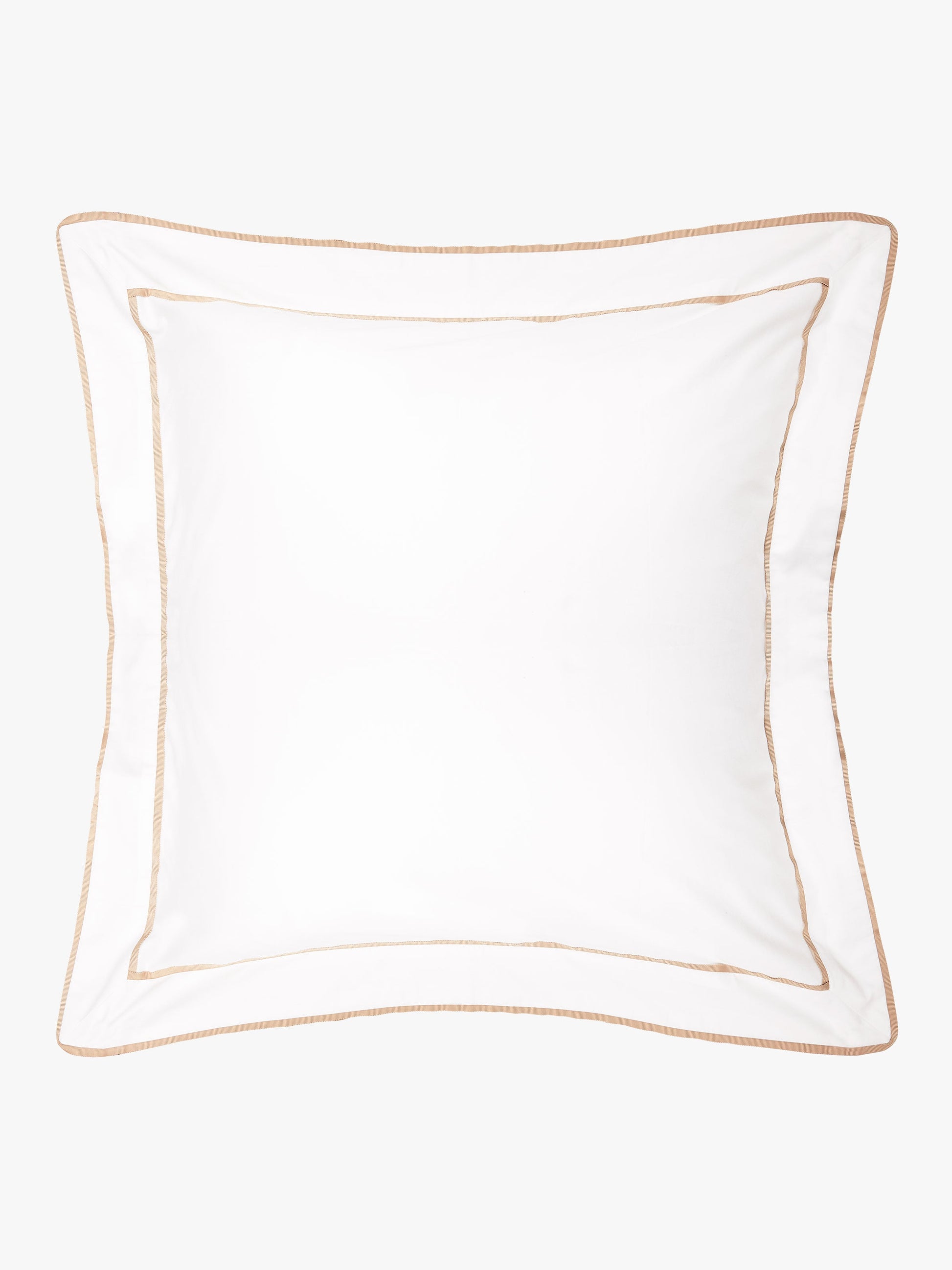Grosgrain Caramel Egyptian Cotton Tailored Pillowcases