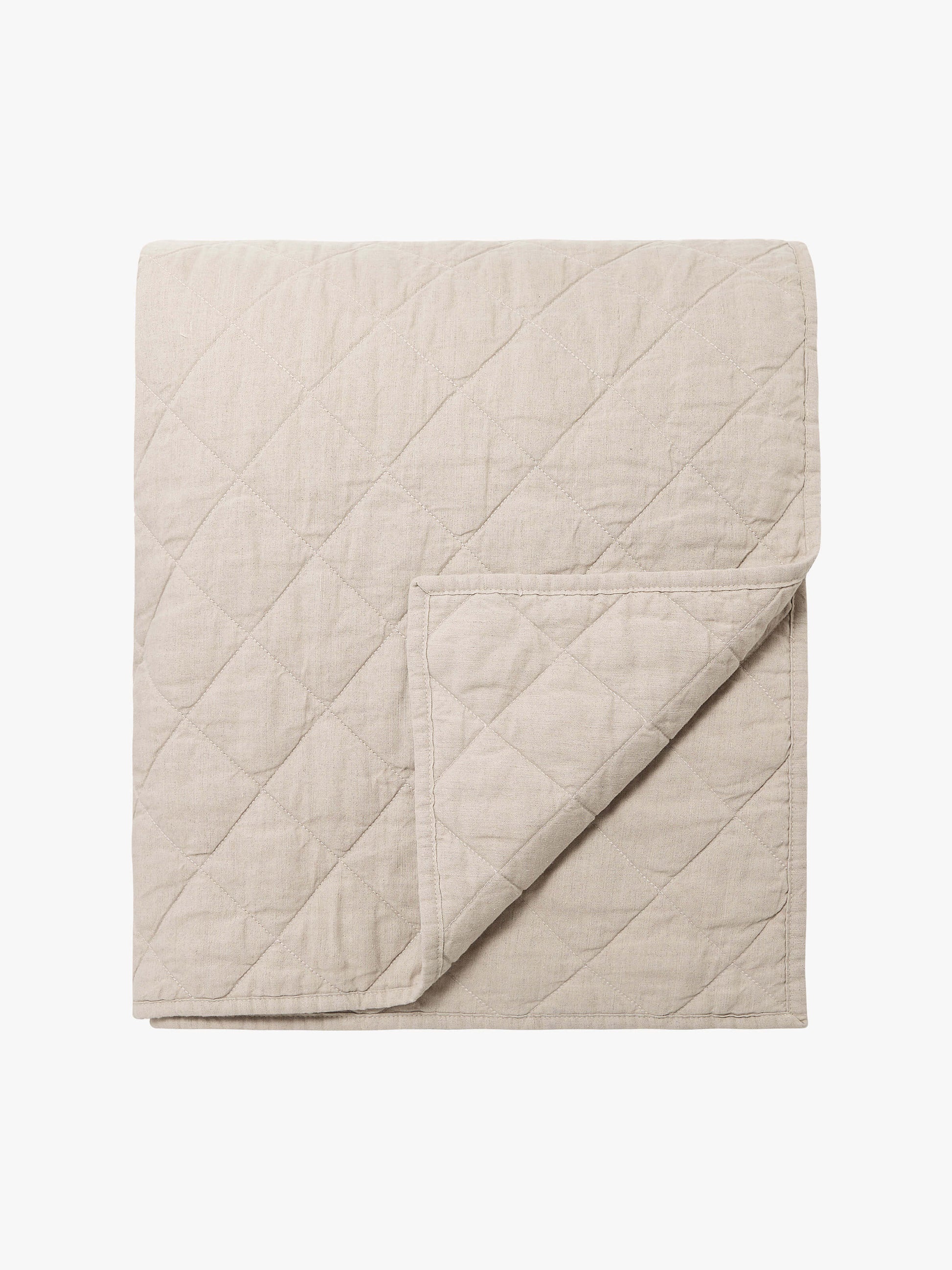 Soho Oatmeal Linen & Cotton Quilt