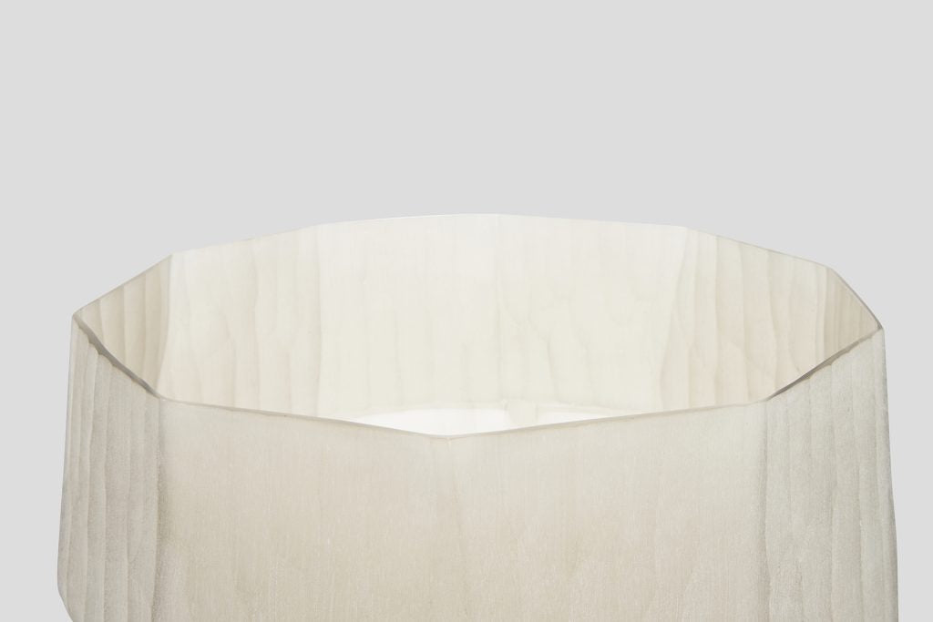 Facette Vase Sand Etch