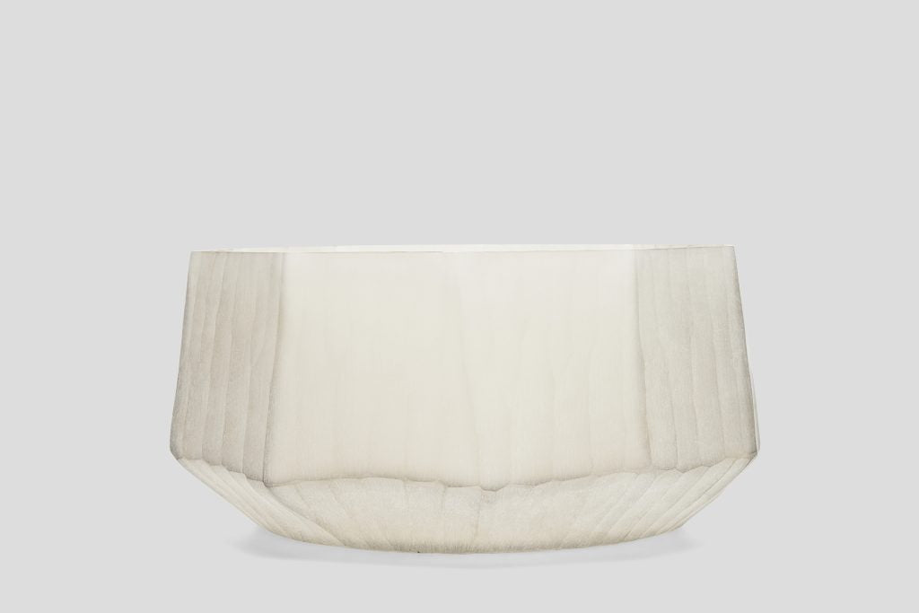 Facette Vase Sand Etch