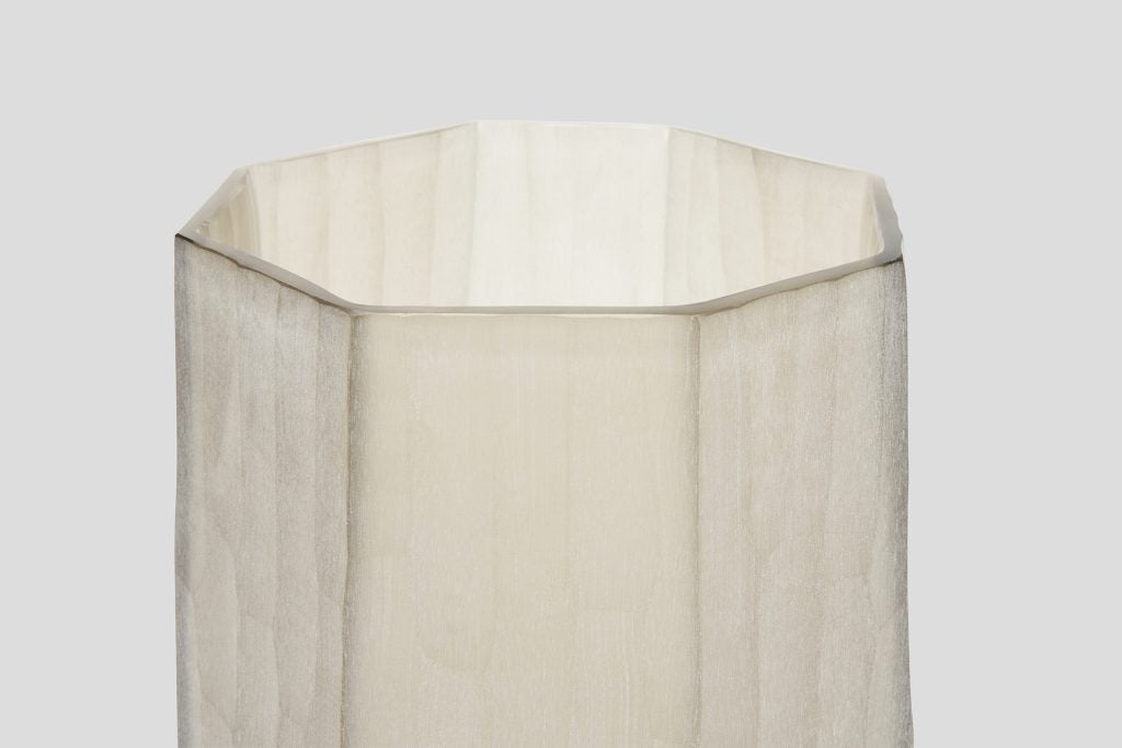 Facette Vase Sand Etch