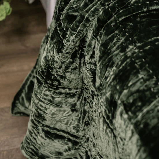 Bliss Seaweed Silk Velvet Quilt
