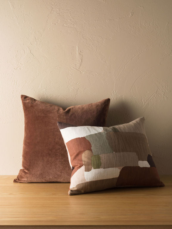 Pasture Cushion Cover Brick/Multi