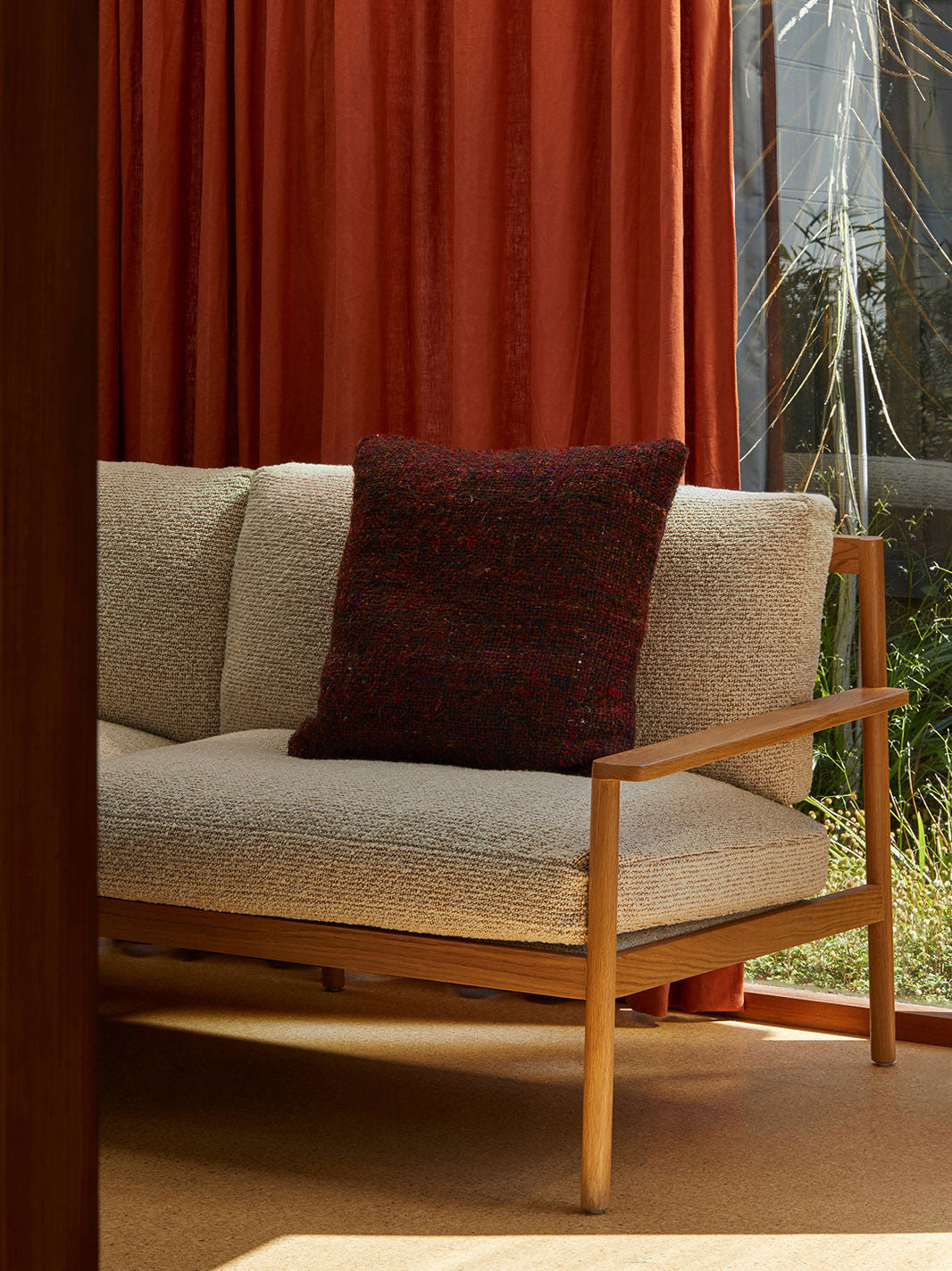 Winston Cushion Cover in Mulberry