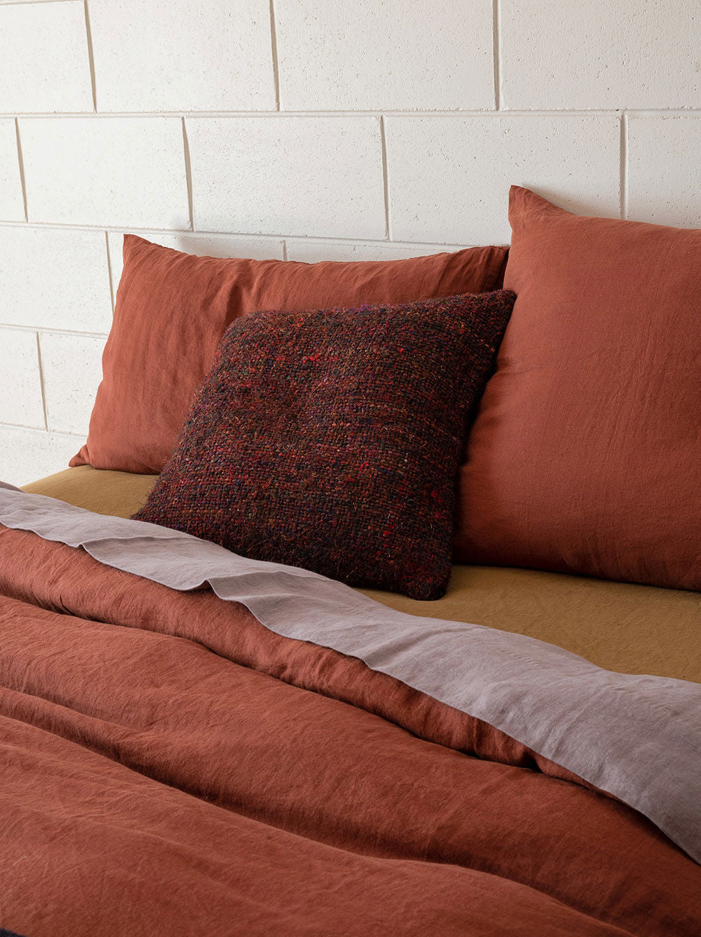 Winston Cushion Cover in Mulberry