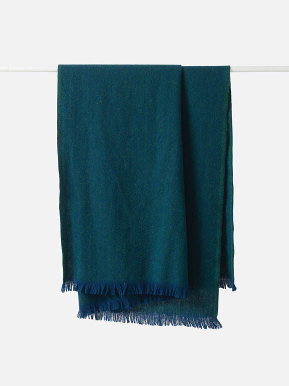 Bach Wool Throw in Sea/Spirulina