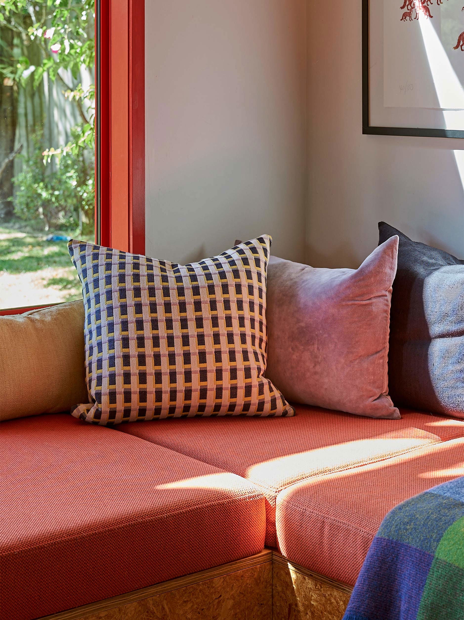 Velvet Cushion in Pansy