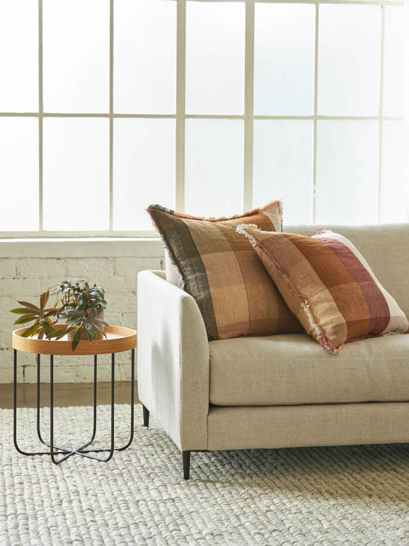 Casa Linen Cushion in Rose