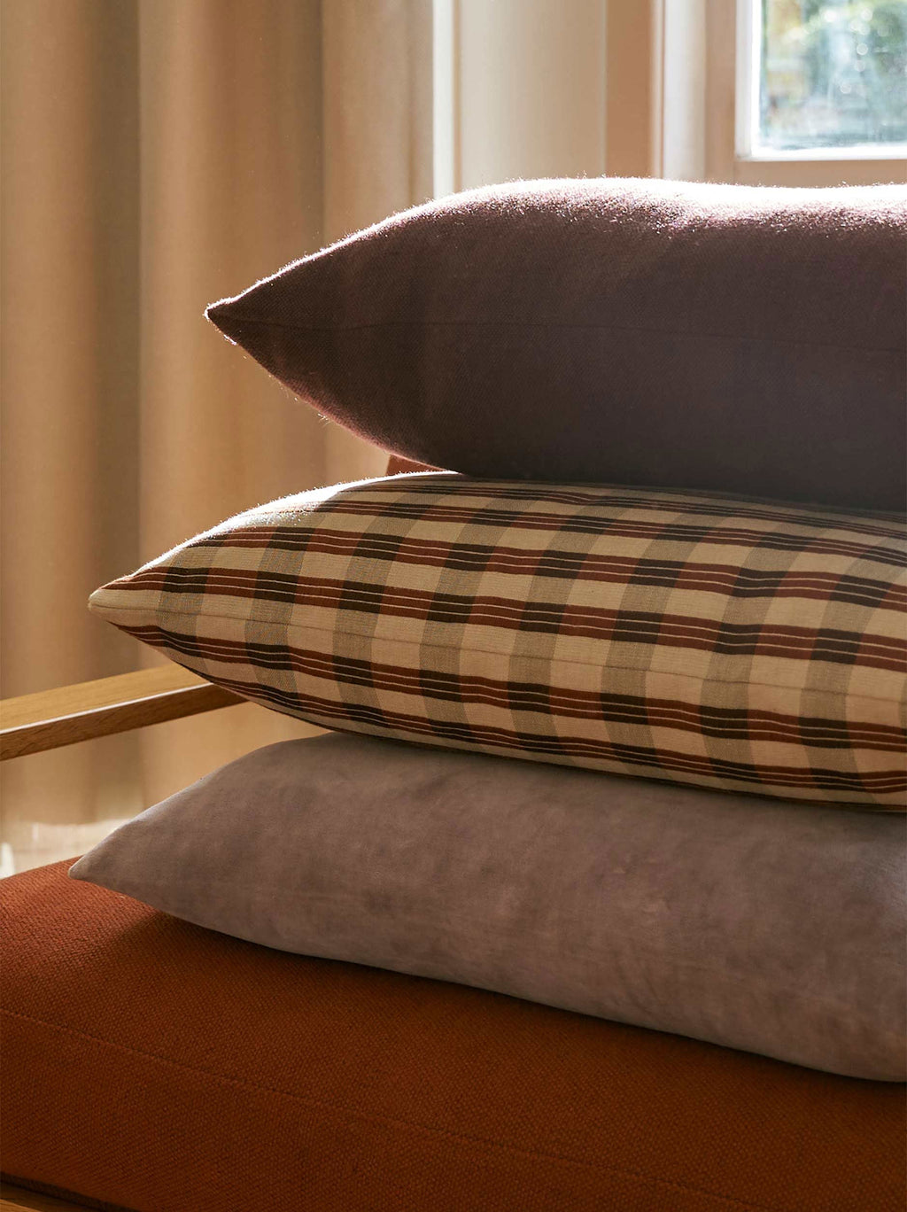 Velvet Cushion in Pansy