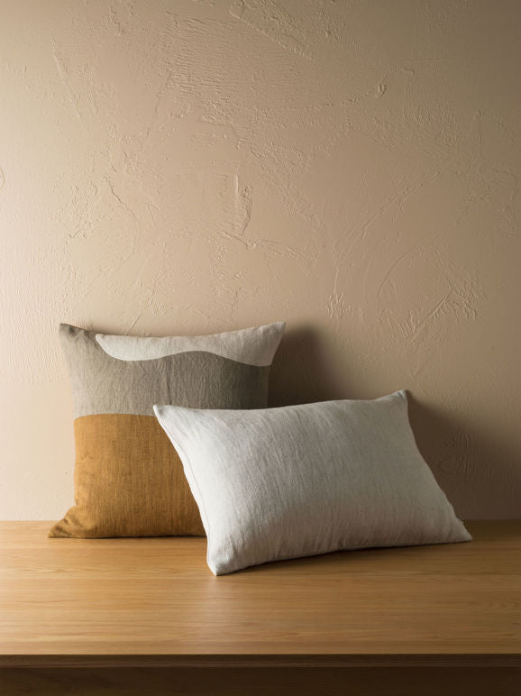 Heavy Linen Jute Cushion in Natural