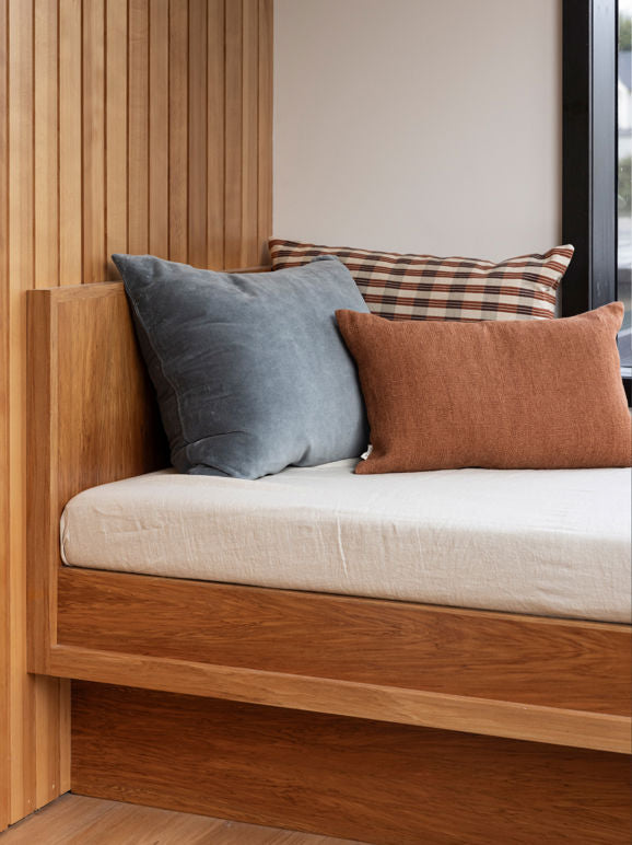 Velvet Cushion in Cod