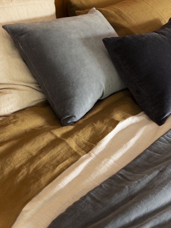Velvet Cushion in Cod