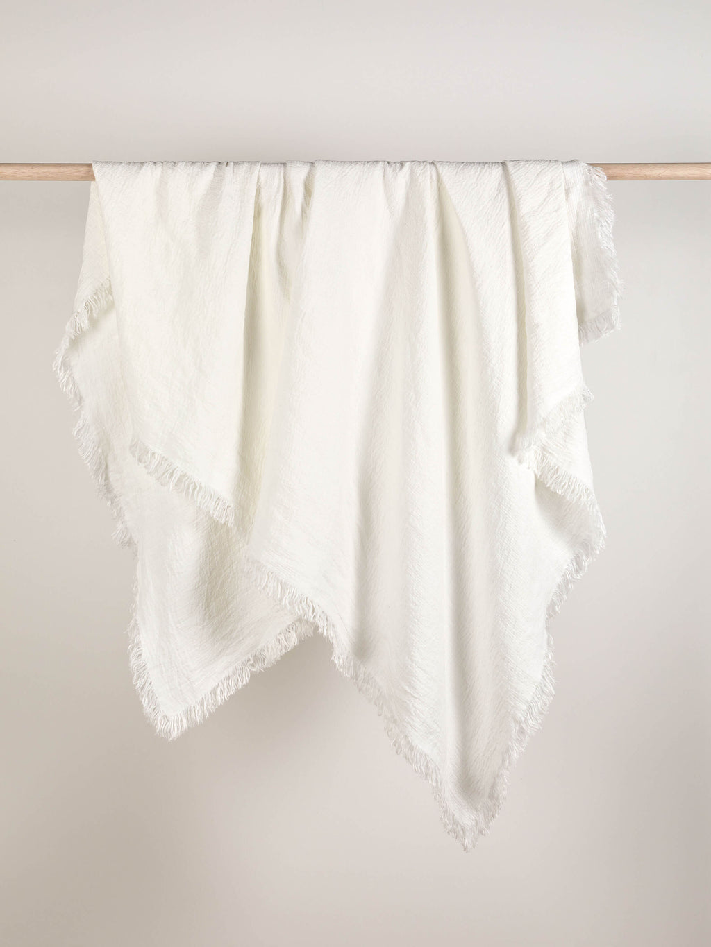 Ava Chalk Pure Linen Throw